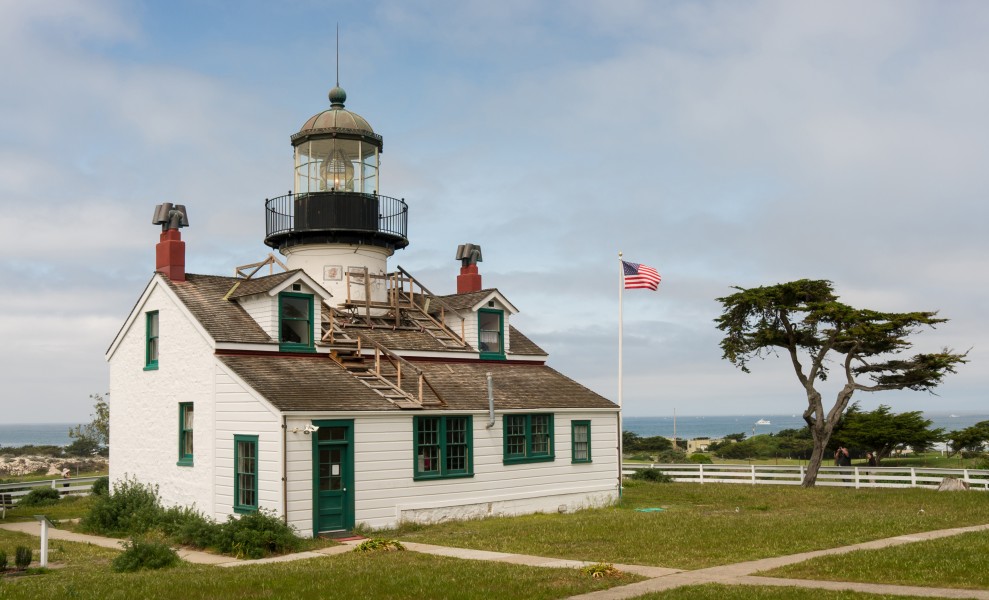 Point Pinos Light during reconstruction (2013)