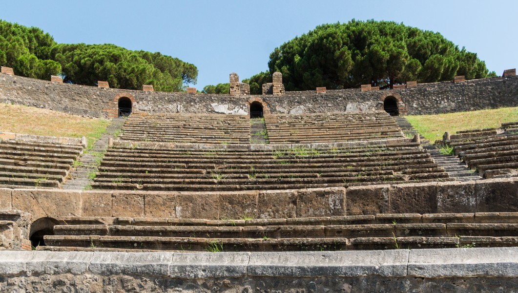 Pompeii Amphitheatre from inside