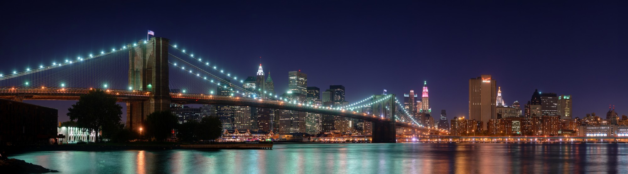 Pont de Brooklyn de nuit - Octobre 2008 edit
