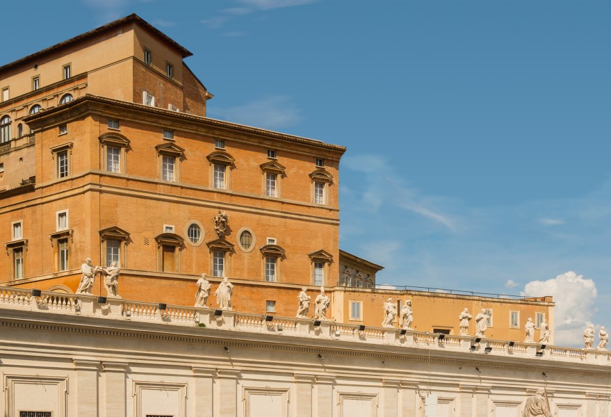Pontifical appartments from Piazza San Pietro Vatican City