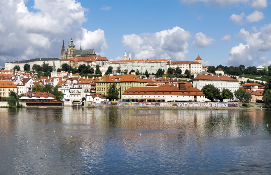 Prague Castle from Alsovo nabrezi