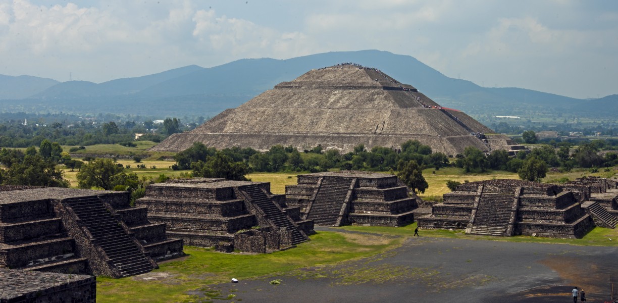 Pyramid of the Sun from Pyramid of the Moon, Teotihuacan