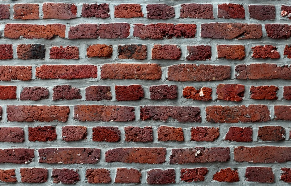 Red brick wall texture