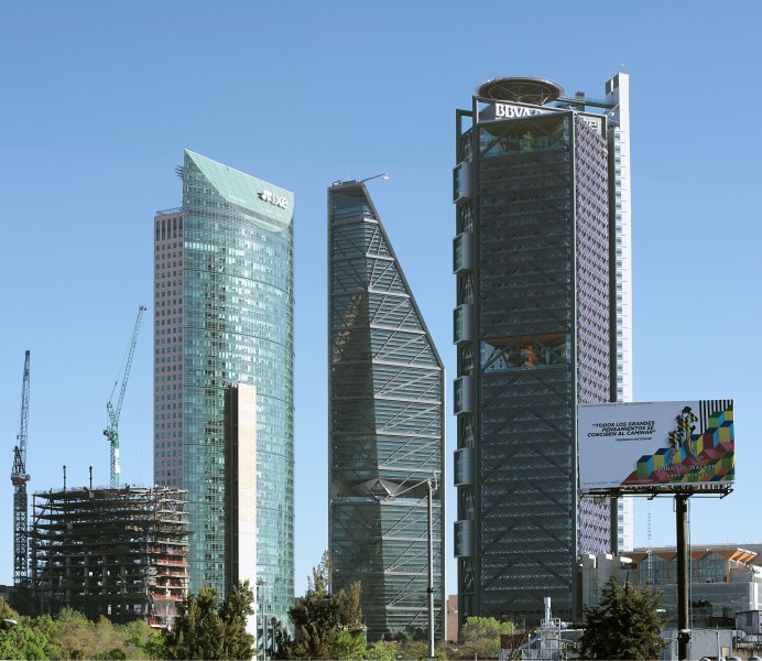 Reforma 3 skycrappers