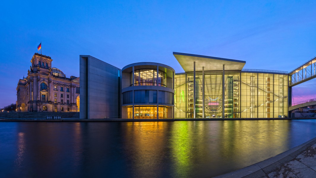 Reichstagsgebäude und Paul-Löbe-Haus, Berlin-Mitte, 170327, ako