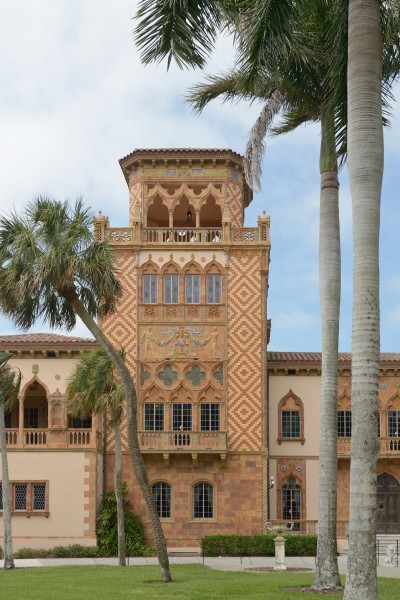 Ringling Museum Cà d'Zan front view detail Sarasota Florida