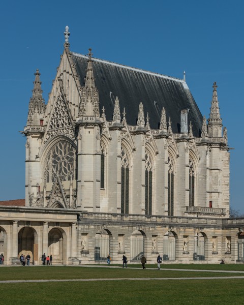 Sainte Chapelle, Vincennes, South-West View 140308 1