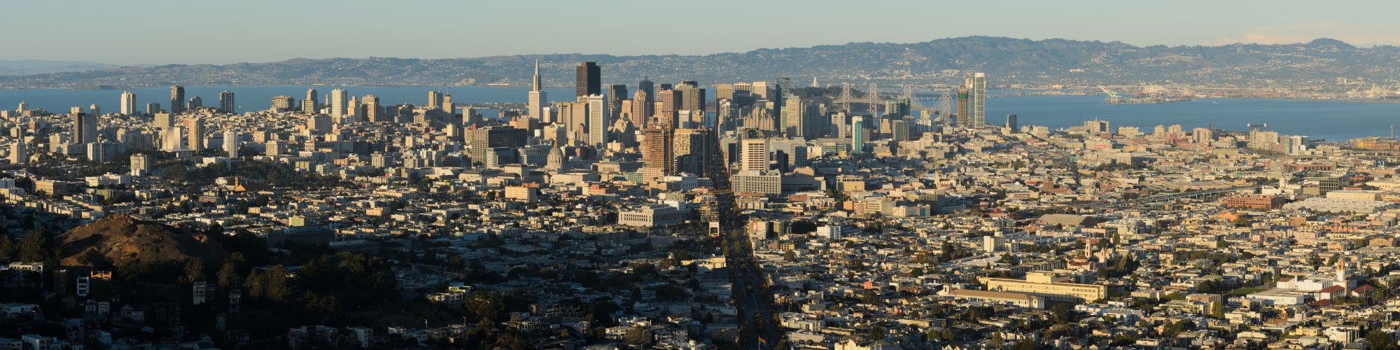 San Francisco from Twin Peaks September 2013 panorama 2