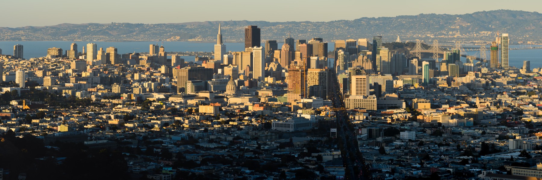 San Francisco from Twin Peaks September 2013 panorama 3