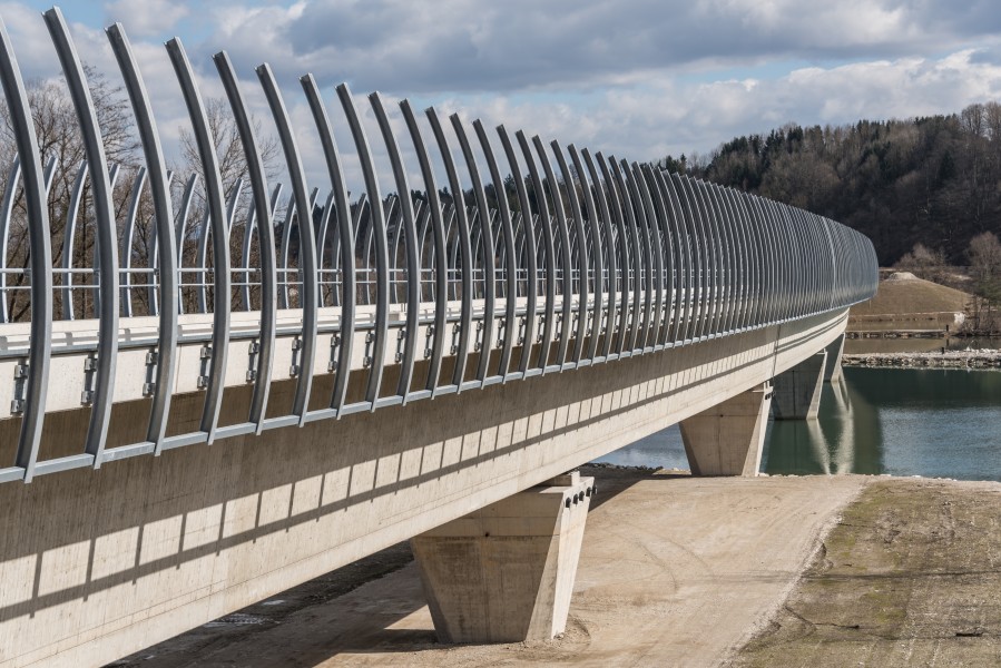 Sankt Kanzian Stein im Jauntal Draubruecke der Koralmbahn 060032015 0449