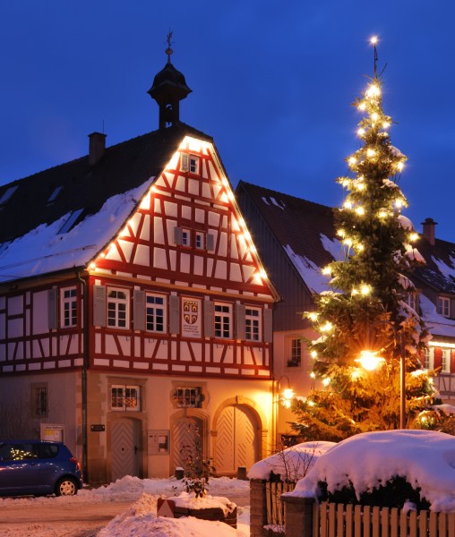 Schöckingen Rathaus Weihnachten 2010