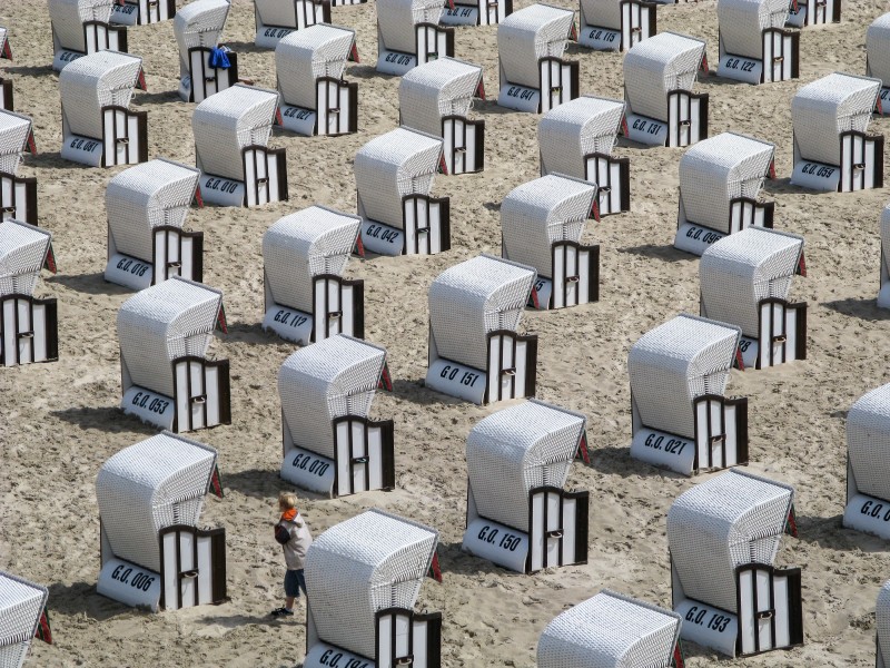 Sellin, Strandkörbe am Hauptstrand -- 2009 -- 1
