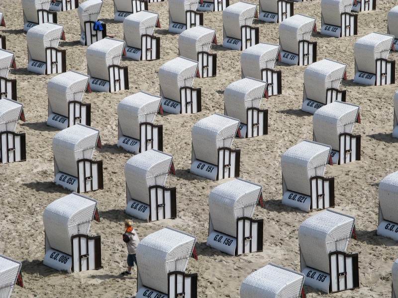 Sellin, Strandkörbe am Hauptstrand -- 2009 -- 1177
