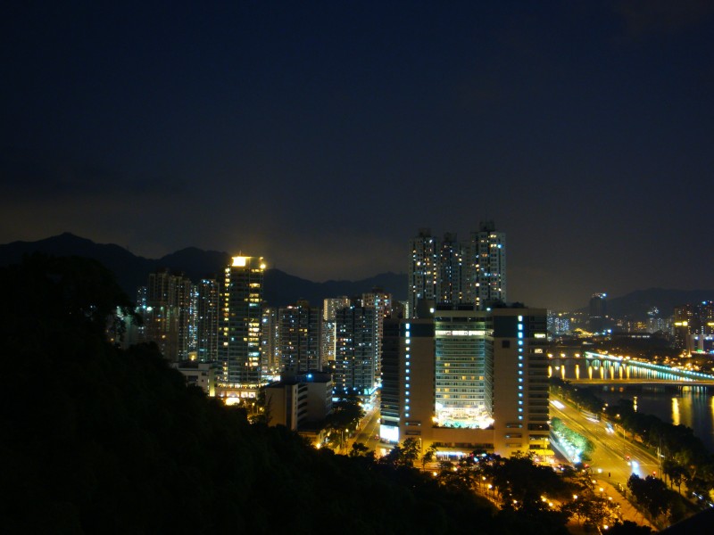 Shing Mun Riverside at night