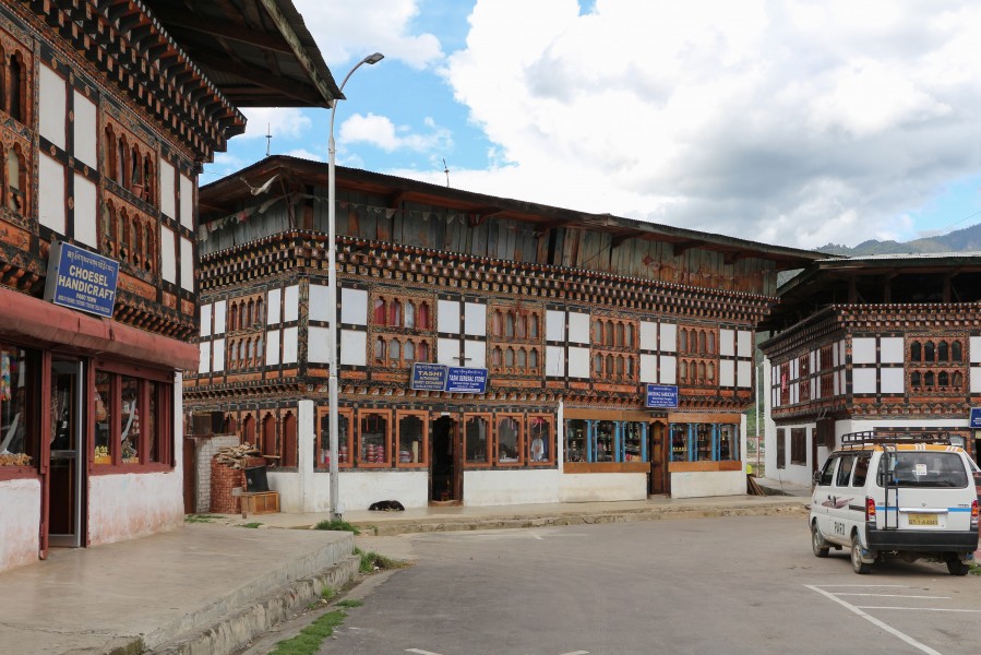Shops in Paro, Bhutan 01