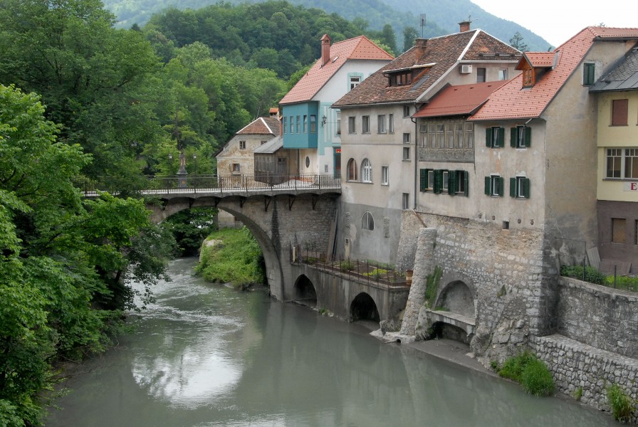 Skofja Loka Capuchin Bridge 08062008 33