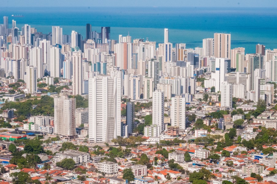 Skycrapers in recife bay, Pernambuco, Brazil 2