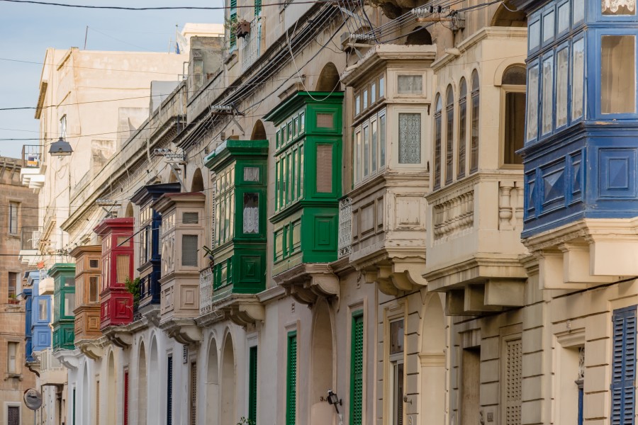 Sliema Malta Colored-Balconies-02