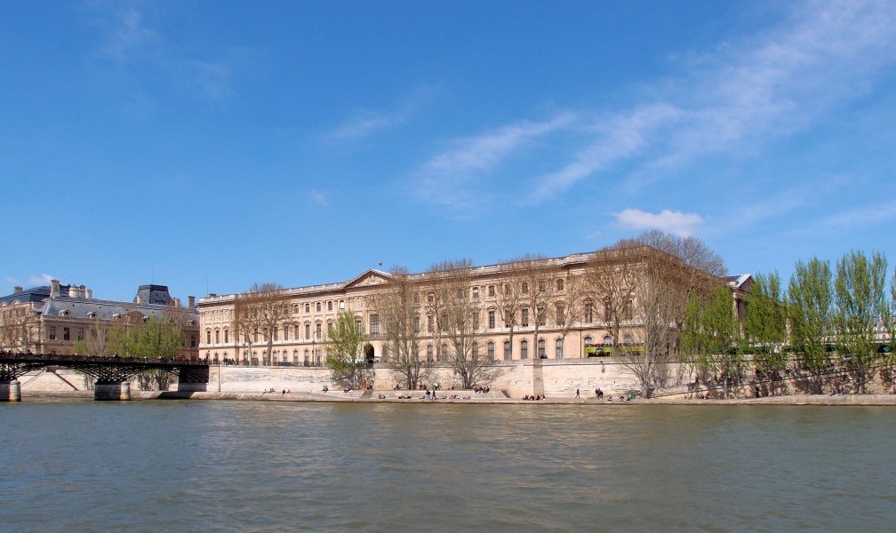 South facade of Louvre, 20 April 2013