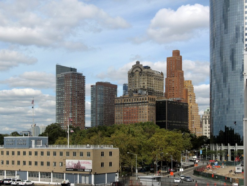 Southern Manhattan and battery park