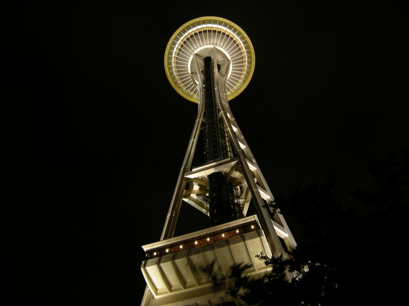 Space Needle at night 01