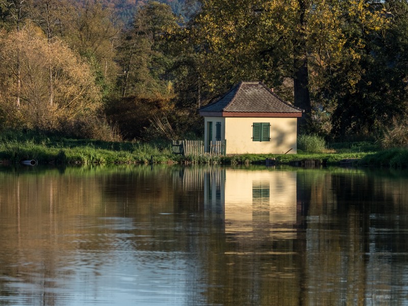 Stegaurach Karpfenteich Fischerhütte 150319