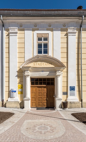 Straßburg Hauptplatz 1 Stadtamt West-Teilansicht 27032017 7183