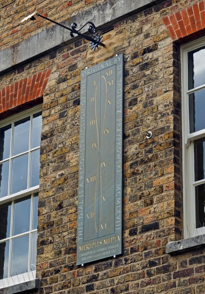 Sundial on rear of Royal Observatory, Greenwich