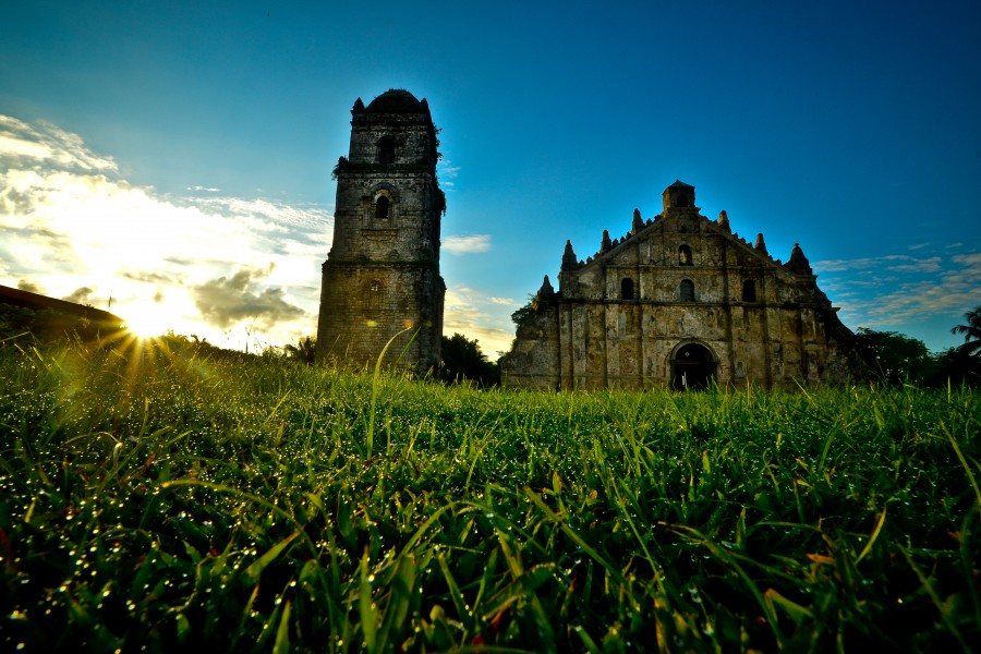 Sunrise over Paoay Church
