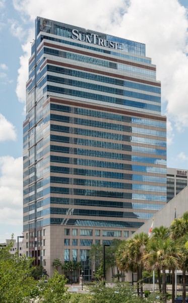 Suntrust Tower, Jacksonville FL, Southeast view 20160706 1
