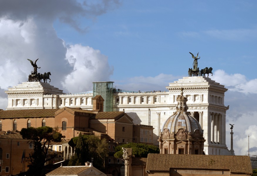 The back of the Vittoriano