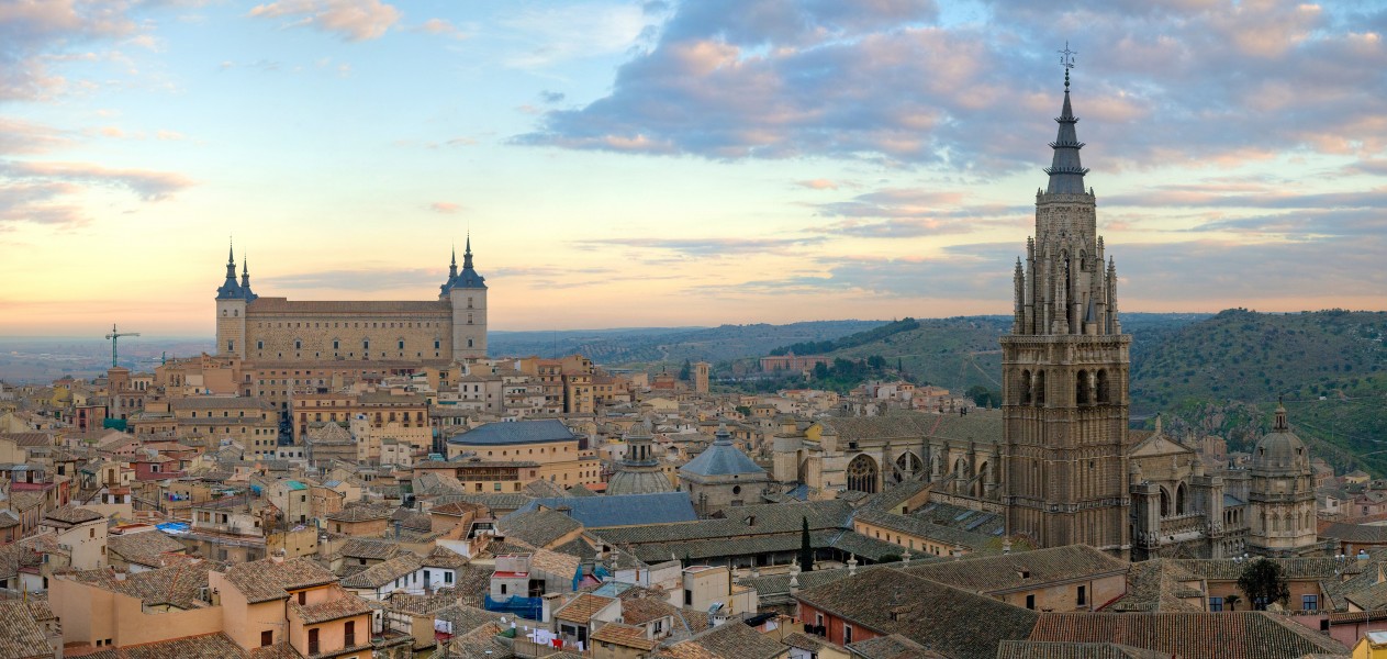 Toledo Skyline Panorama, Spain - Dec 2006