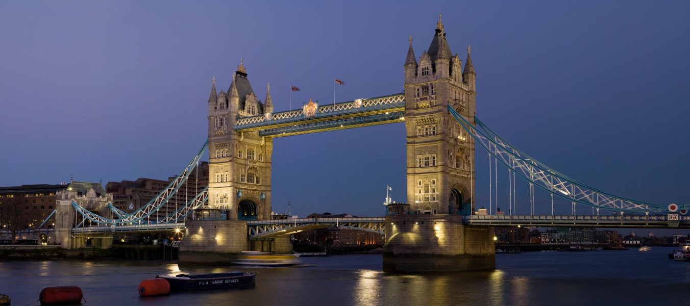 Tower Bridge London Dusk Feb 2006