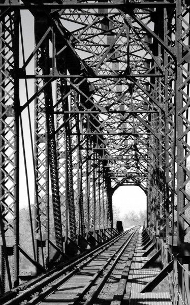 Union-Pacific Railroad Bridge over Brazos River, west of Hearne, Texas 0319111349BW (5543527236)