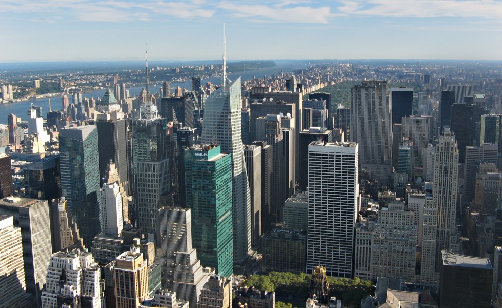 View of NYC from Empire state building
