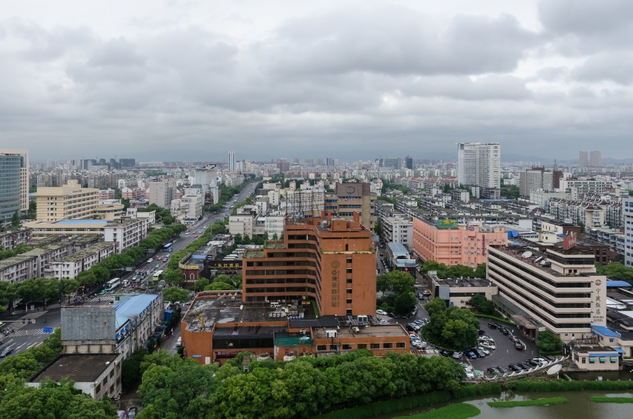 View on Ningbo from Howard Johnson Hotel, Ningbo, Zhejiang 120530