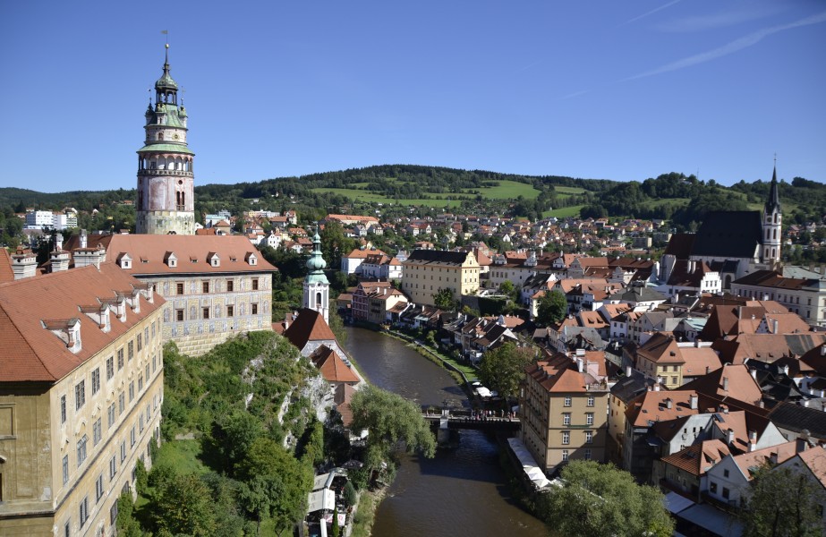 View over Český Krumlov in 2012