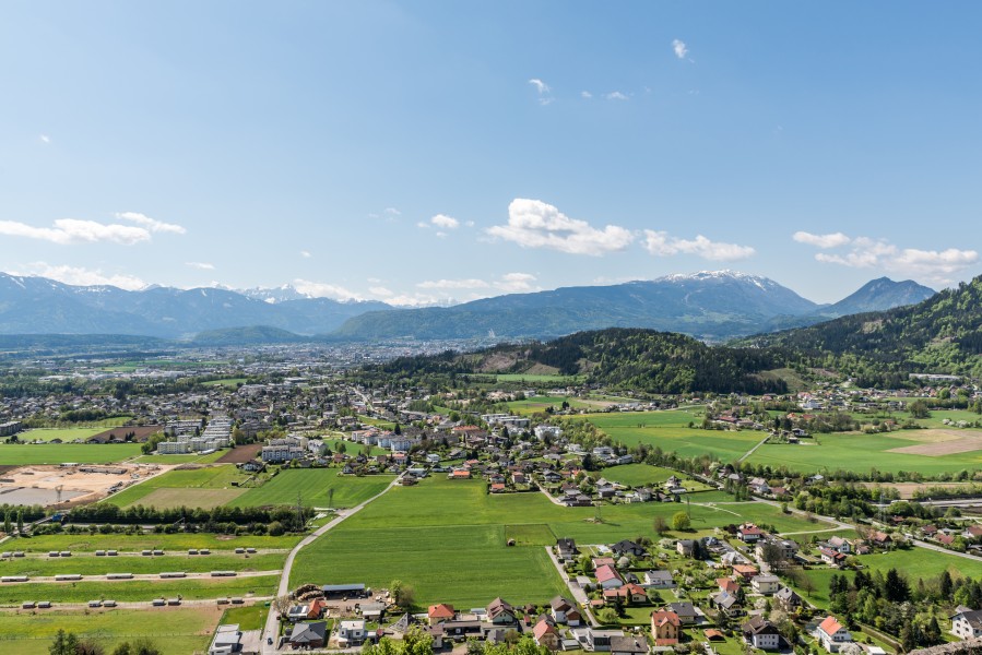 Villach Burgruine Landskron Blick auf Landskron 20042016 1712