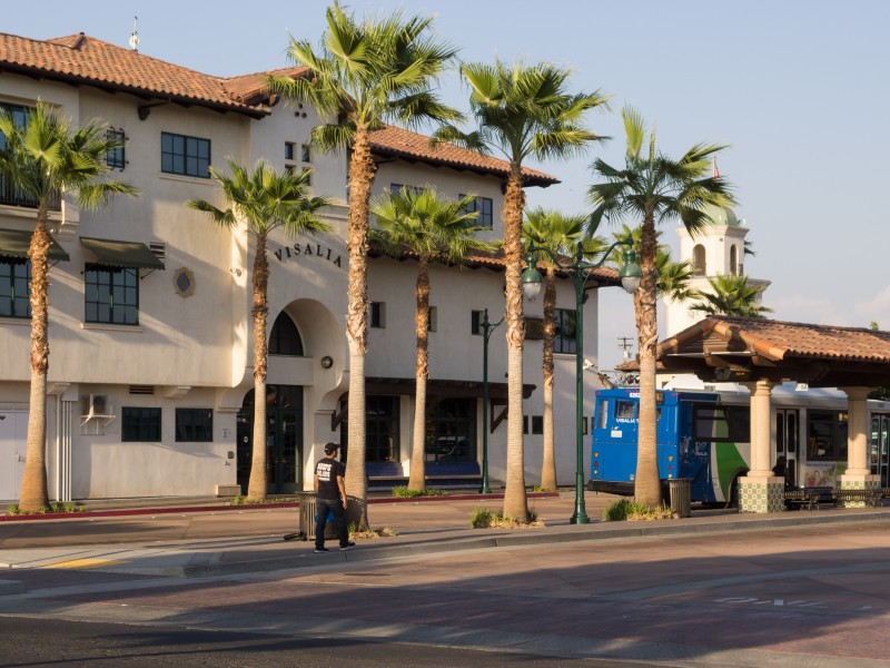 Visalia Bus Transit Center 2013
