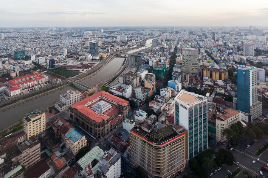 Vista de Ciudad Ho Chi Minh desde Bitexco Financial Tower, Vietnam, 2013-08-14, DD 06