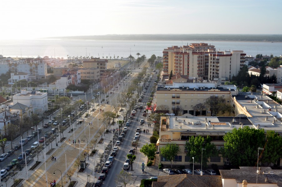Vista Sanlúcar Barrameda desembocadura