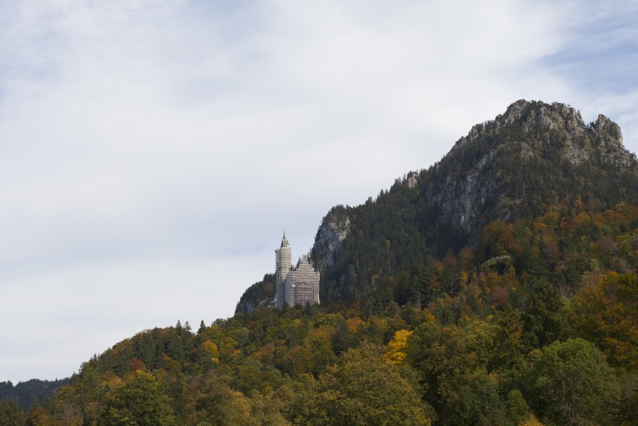 Vistas del castillo de Neuschwanstein, Alemania, 2012-10-06, DD 02