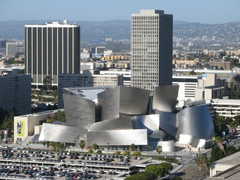 Walt Disney Concert Hall and surrounding area