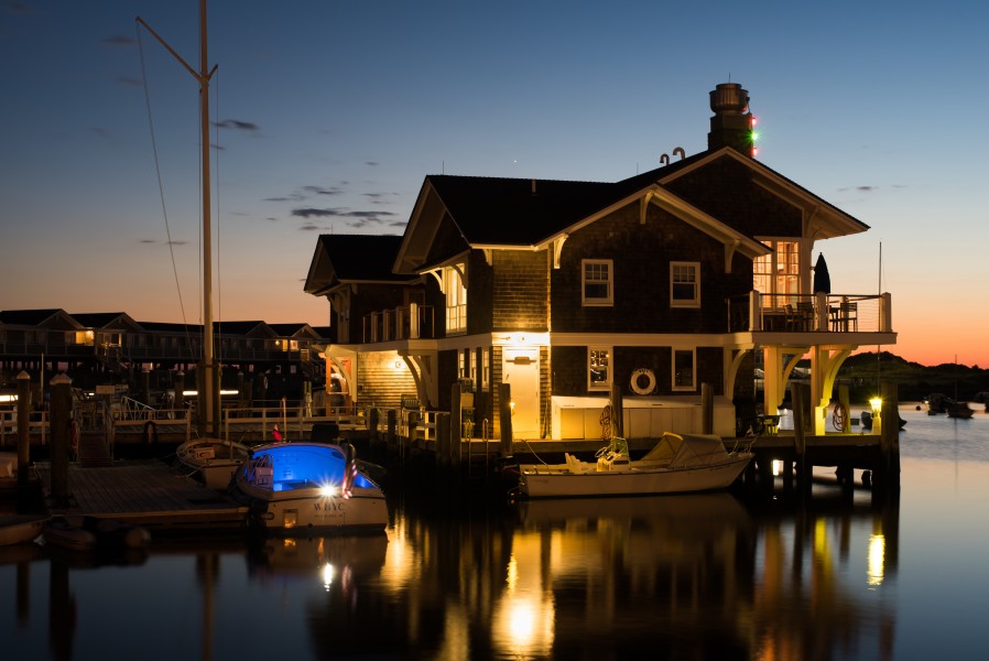 Watch Hill Yacht Club at dusk