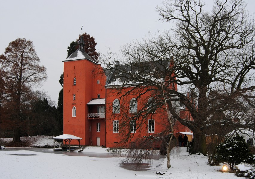 Weihnachtsmarkt Bloemersheim, Südseite Schloss, 2010-12-04