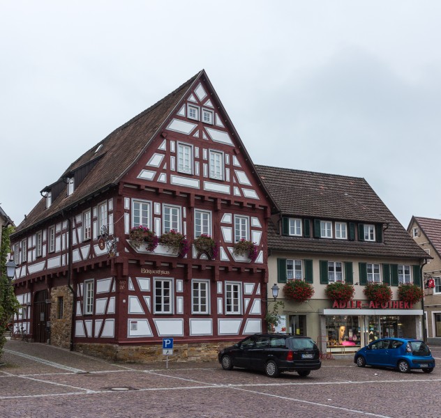 Weilheim an der Teck. Bürgerhaus, Marktpl. 4, 73235 (Nationales Denkmal) 01