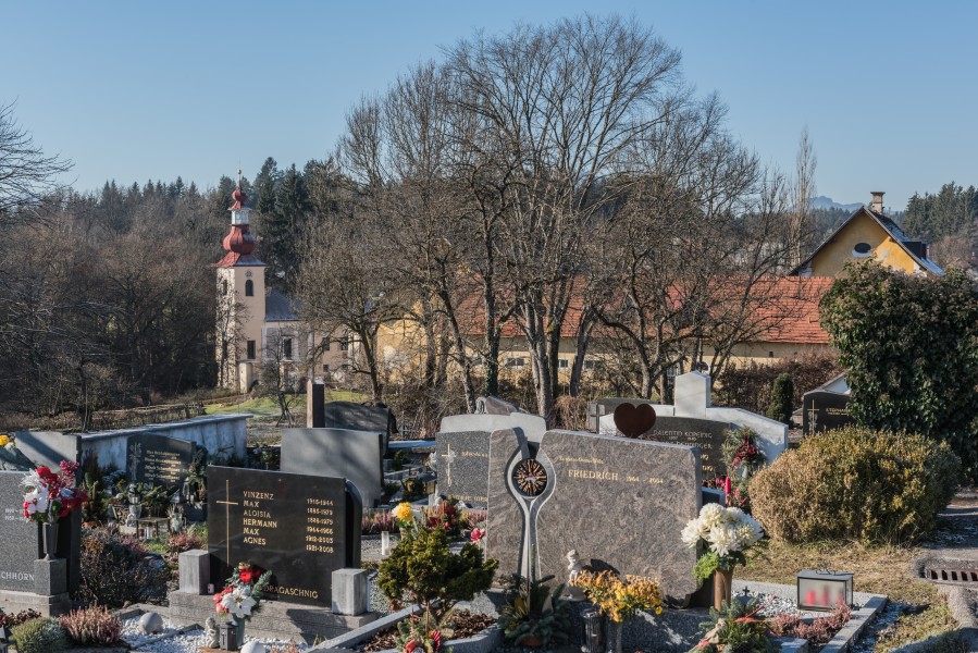 Wernberg Damtschach Schloss Ansicht vom Ortsfriedhof 06122016 5473