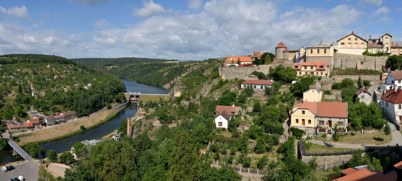 Znojmo a Dyje (Znaim und Thaya) - panorama