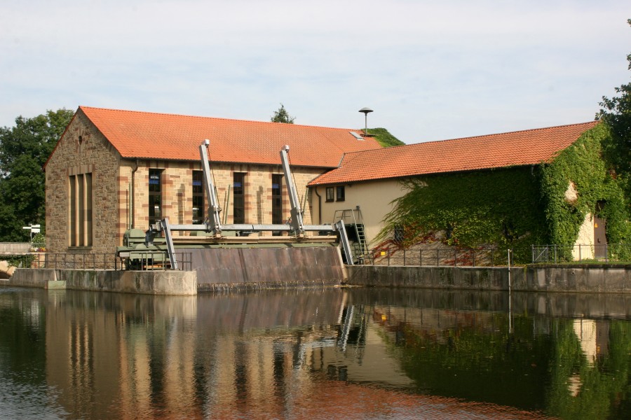Zulauf des Enzkraftwerk Bietigheim