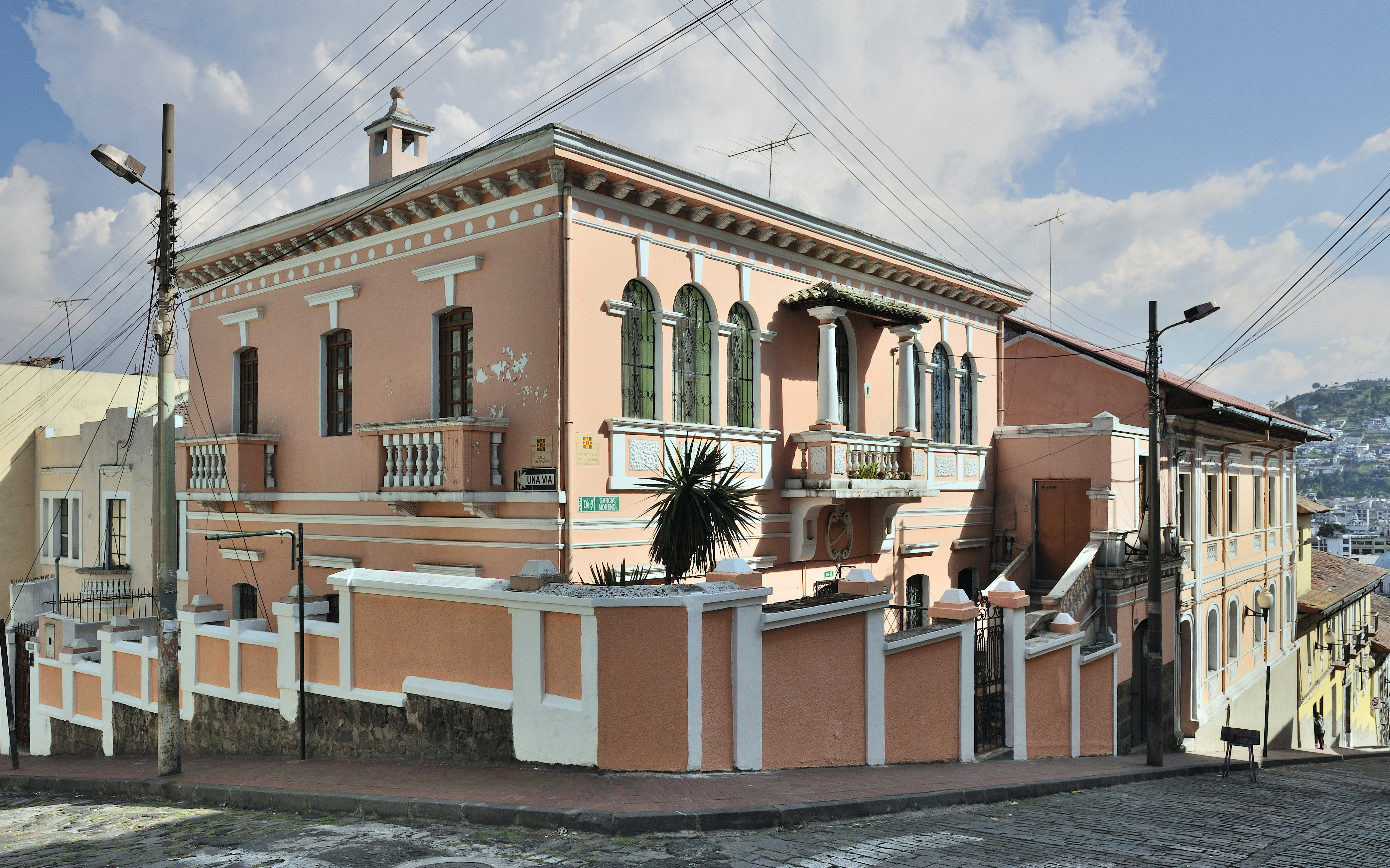 Quito historical centre colonial house